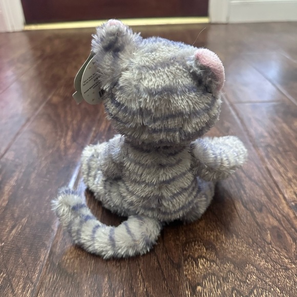 First & Main Kit Kat 7” Sitting Grey Tabby Cat Bean Bag Plush NWT - Picture 3 of 4